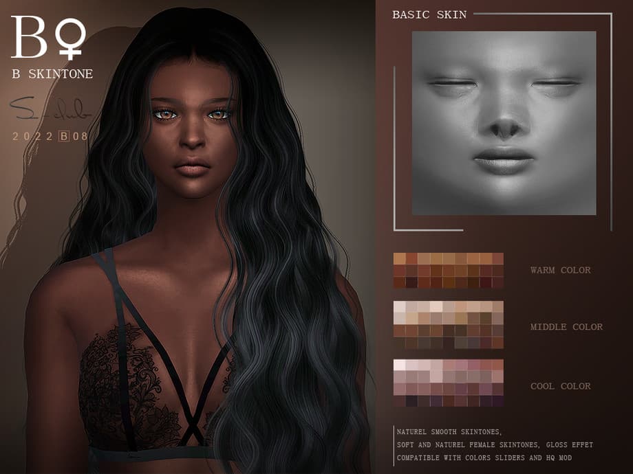 Галерея мода Скинтон Female Natural Shadow Skintone #1